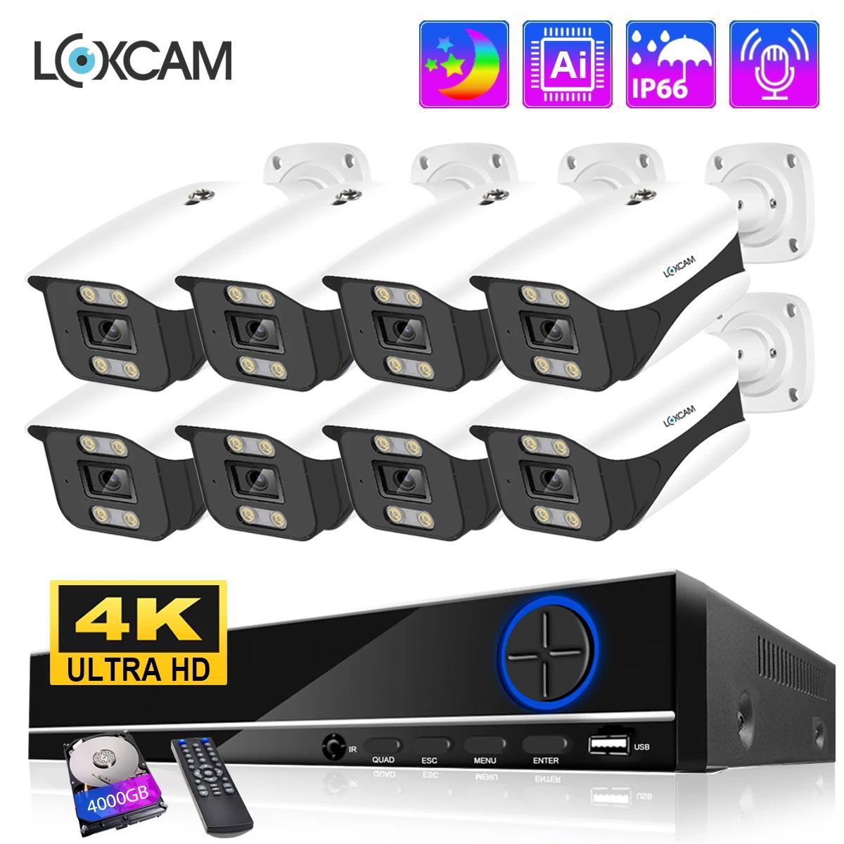LOXCAM 8CH 4K POE NVR ŰƮ CCTV  ī޶ ý..